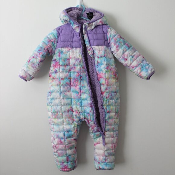 Snozu Kids 1 Piece Hoodie Snowsuit Coverall Multicolor Size 18M Pre-Owned - Picture 3 of 7